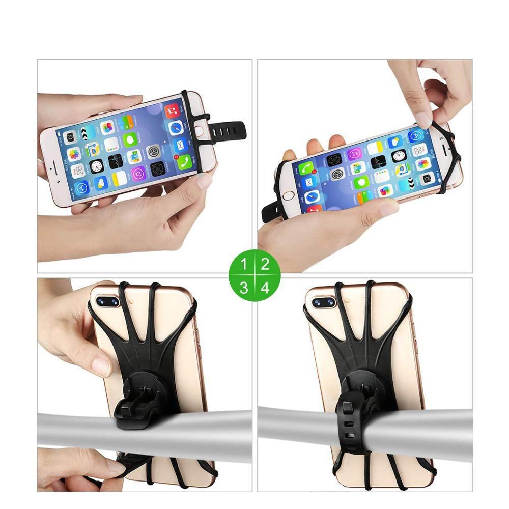 Giá Đỡ Điện Thoại Chống Trượt Xoay 360 Độ Gắn Tay Lái Xe Đạp