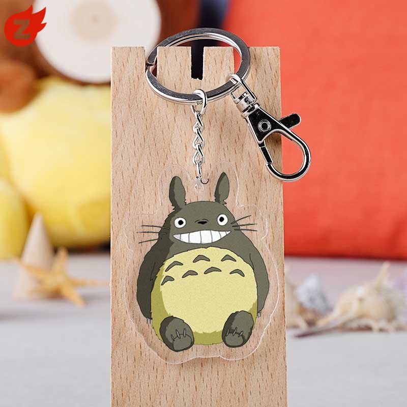 1 Móc Khóa Hình TOTORO Bằng Nhựa Acrylic Dễ Thương