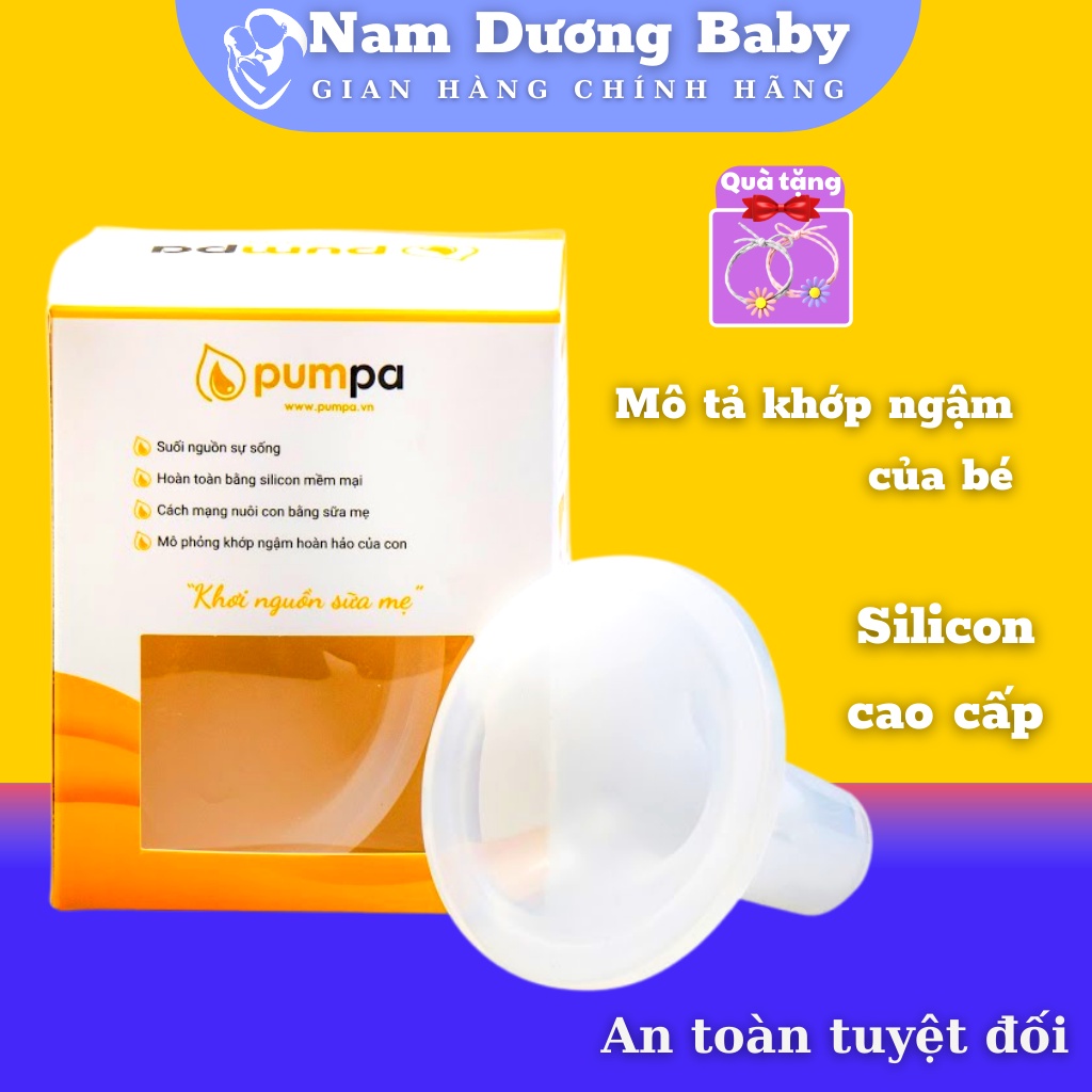 Phễu Hút Sữa Pumpa Comfort Silicon, phụ kiện phễu hút cho sữa máy hút sữa,tiêu chuẩn Y Tế Cao Cấp Hút Êm Ái Nhiều Sữa