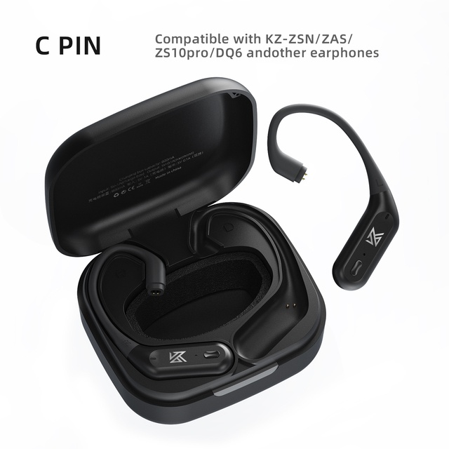KZ AZ09 Pro Upgrade Wireless Headphones Bluetooth-compatible 5.2 Cable Wireless Ear Hook B/C PIN Connector With Charging Case
