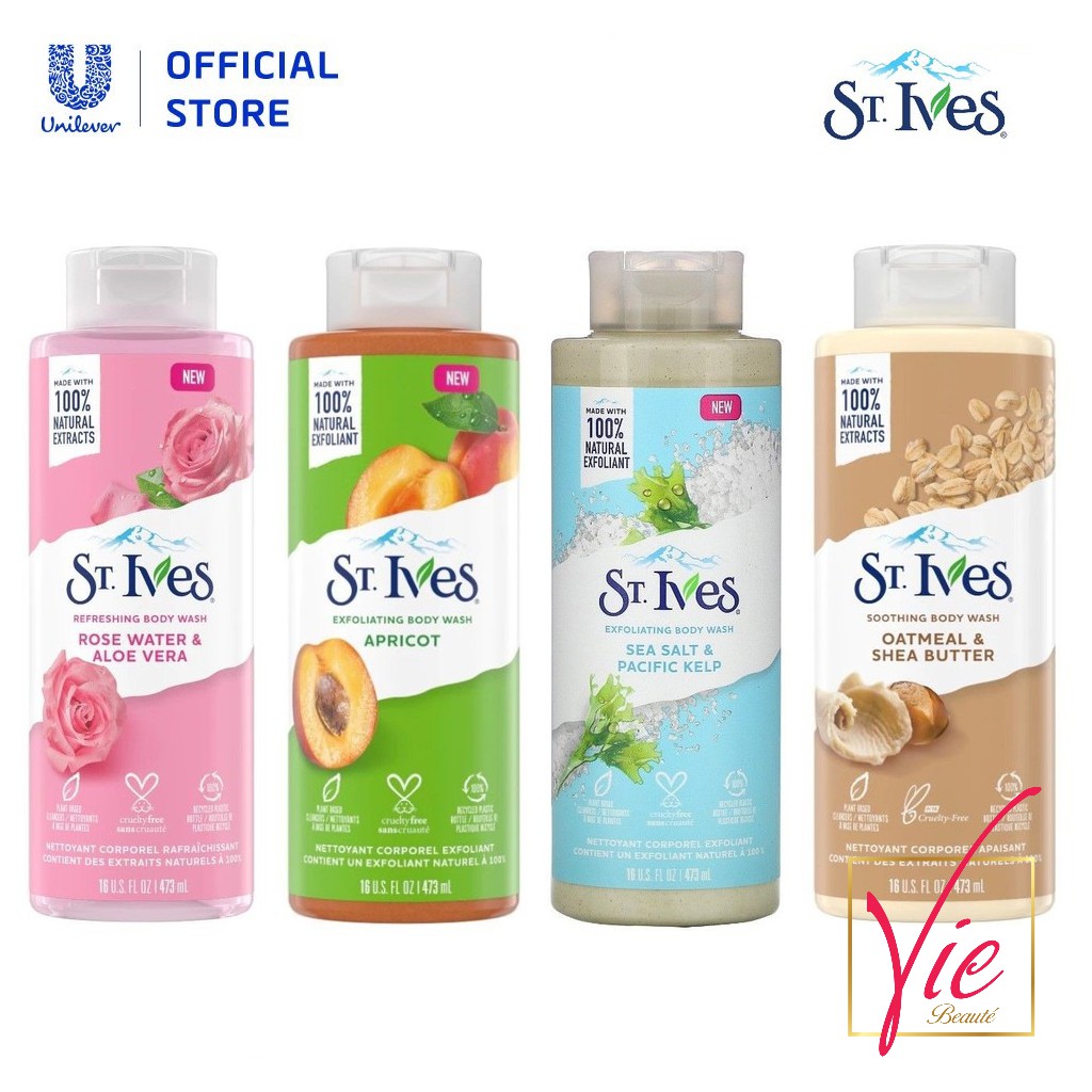 Sữa Tắm St.Ives Tẩy Tế Bào Chết Dịu Nhẹ Dưỡng Da 473ml