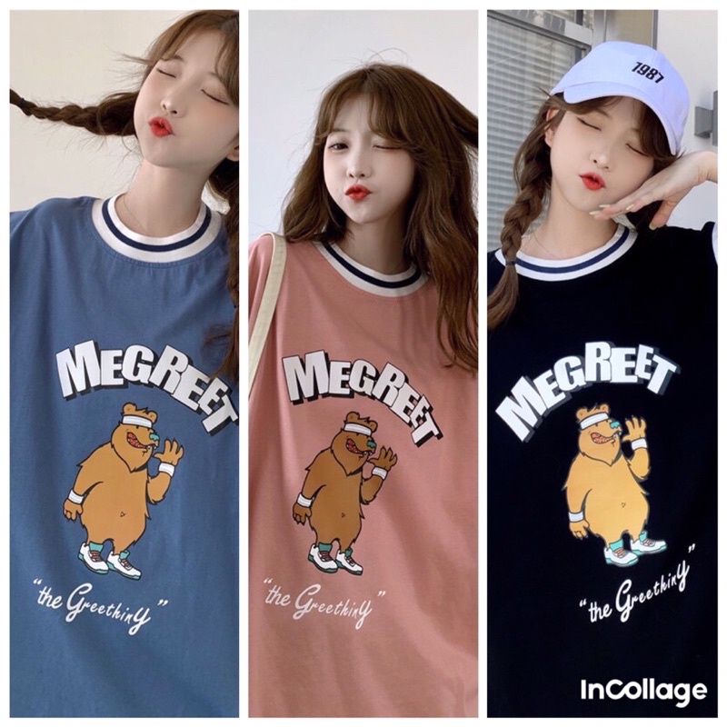 [Rẻ vô địch] Áo raplang bóng chày megreet freesize tay lỡ form rộng