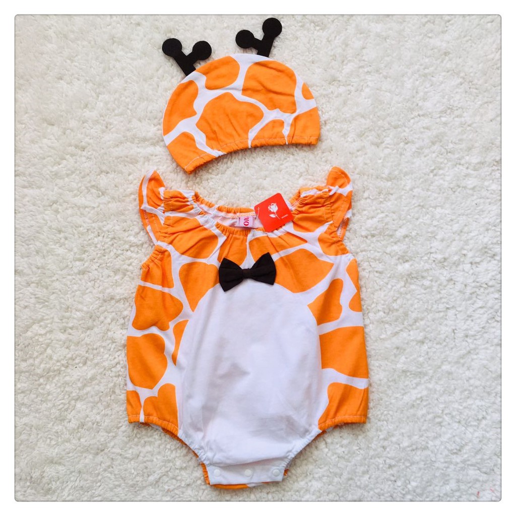 Tổng hợp body thú kèm mũ cho bé yêu 6-14kg- shubikids