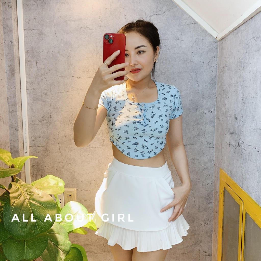 CHÂN VÁY XẾP LY GIÁ RẺ HAI TẦNG CÓ QUẦN TRONG - AAG99