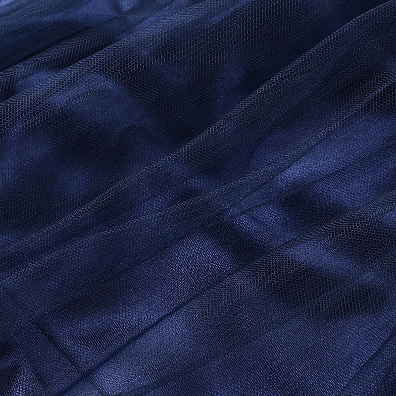 Đầm Trễ Vai Phối Lưới Xẻ Tà Thời Trang Cho Nữ