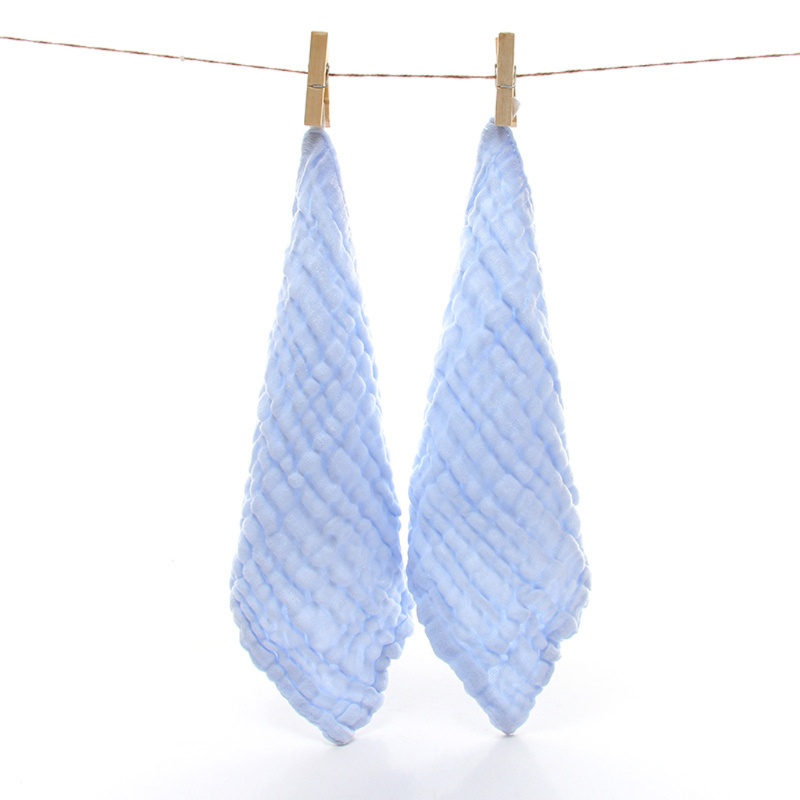 Yếm Ăn Bằng Cotton Màu Sắc Đơn Giản Cho Bé