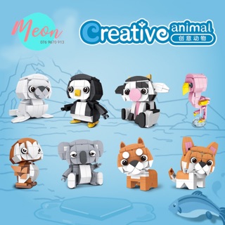 Miniblock xếp hình thú - lego cute animals size S