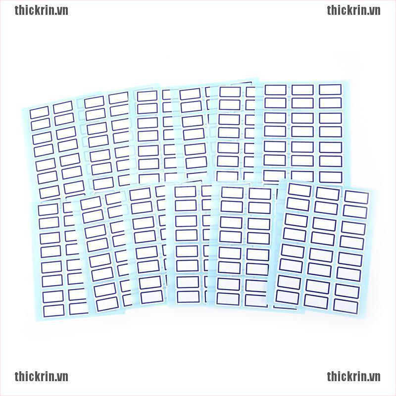 <Hot~new>1 Pack Self Adhesive Sticky White Label Writable Name Stickers Blank Note Labels