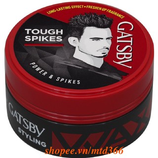 Wax Tạo Kiểu Tóc Hộp Đỏ Gatsby Power & Spiky75g
