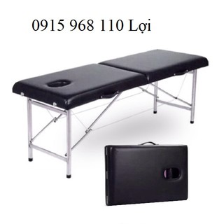 Giường massage gấp vali chân inox