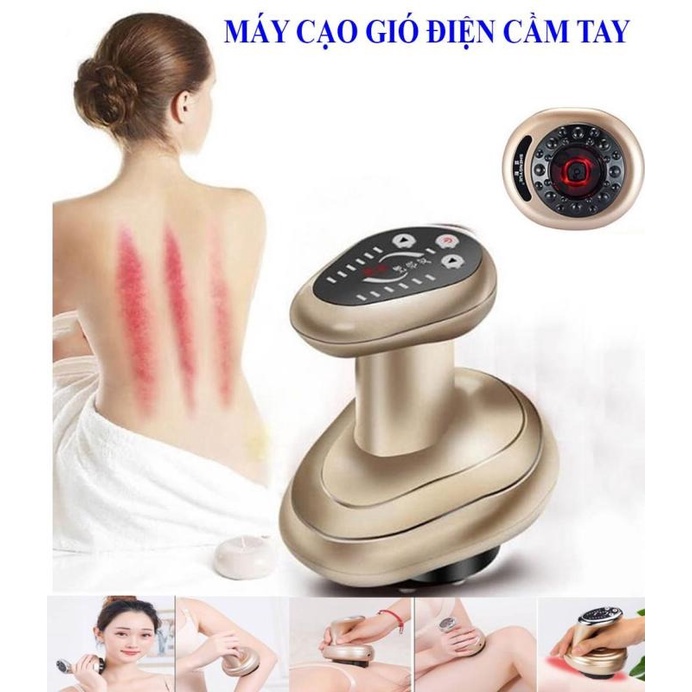 Máy cạo gió giác hơi kiêm massage toàn thân hiệu quả, trị đau lưng, mệt mỏi cơ