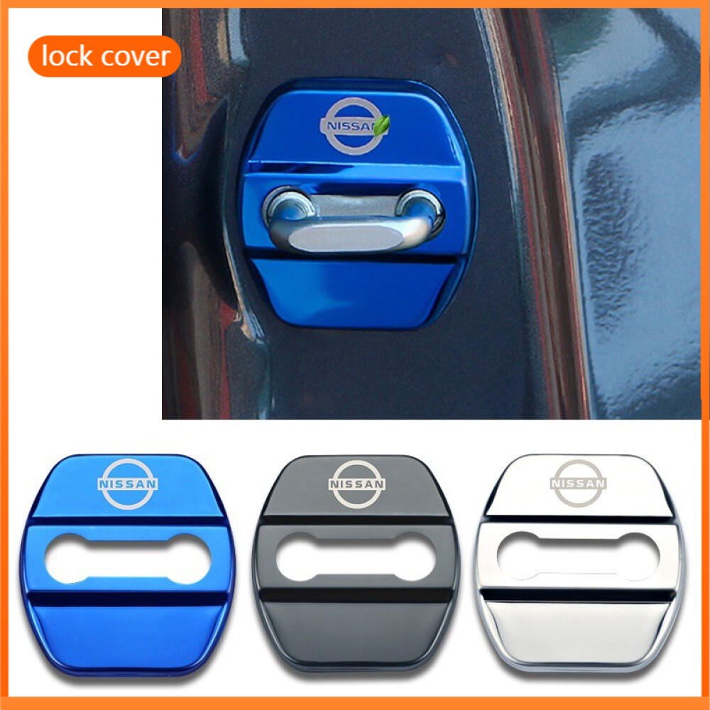 Vỏ Bảo Vệ Khóa Cửa Xe Hơi nissan Terra Navara Almera Patrol royale X-Trail Sylphy JUKE Bằng Thép Không Gỉ