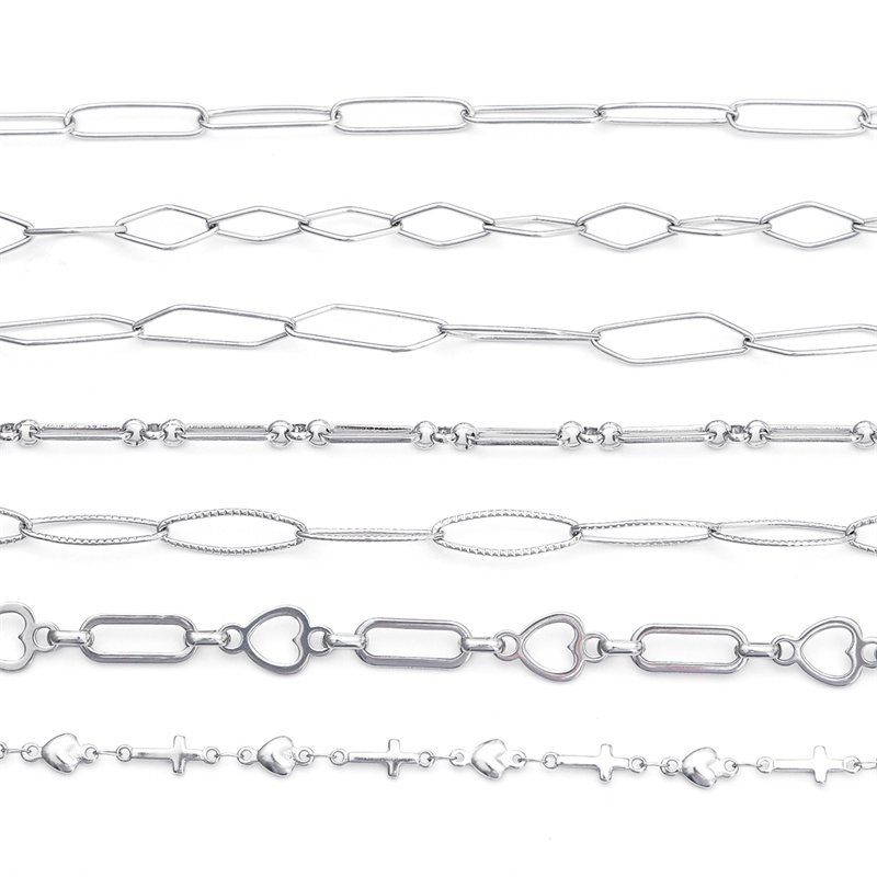 Chuỗi dây BEADIA 13 mẫu bằng thép không gỉ dùng làm trang sức DIY
