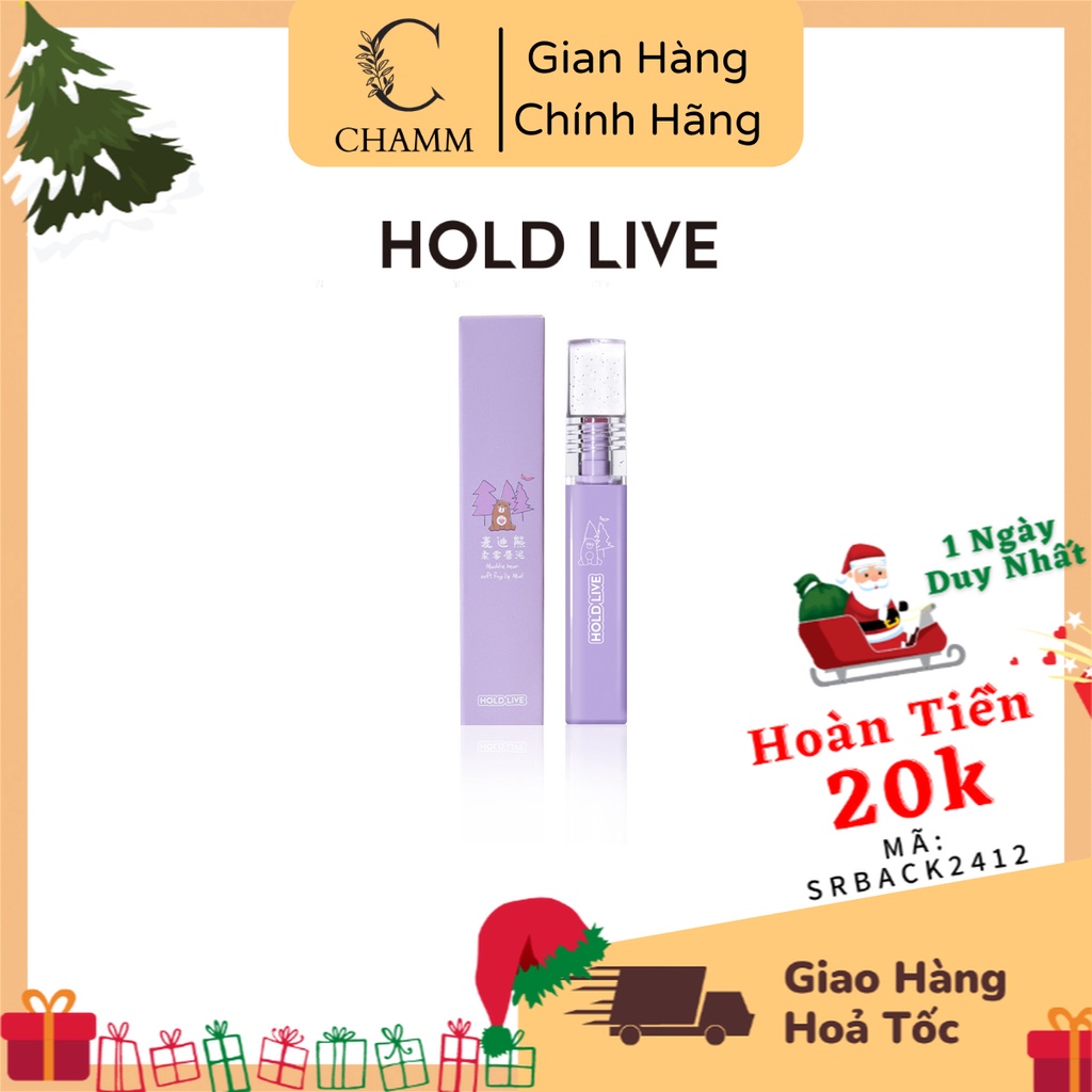 [ Son nội địa Trung ] Son kem lì Hold Live Tím Maddie Bear HL460 mềm mịn lâu trôi, hàng chính hãng