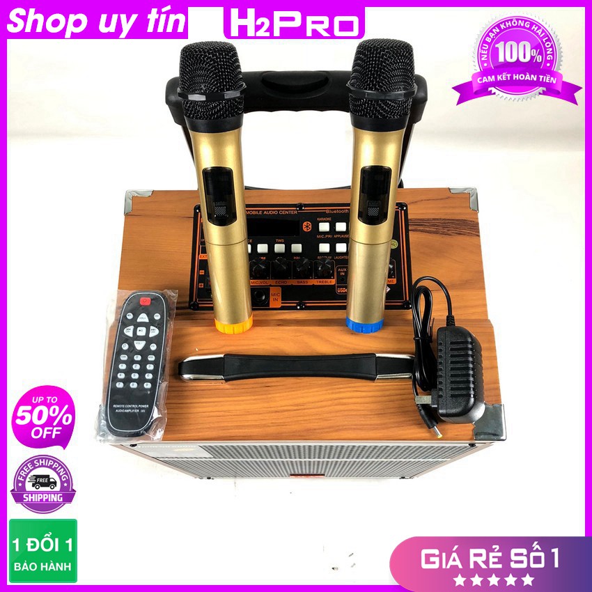 [RẺ VÔ ĐỊCH] Loa kéo karaoke bluetooth JBL A919 H2PRO bass 30 nhỏ gọn, hát hay - Loa kẹo kéo mini giá rẻ ( tặng 2 micro)
