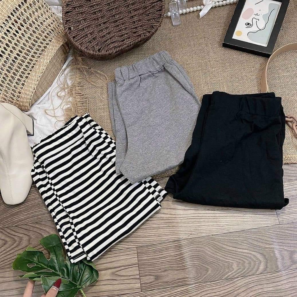Quần Ống Loe Thun Nữ Lưng Cao Thời Trang - 754