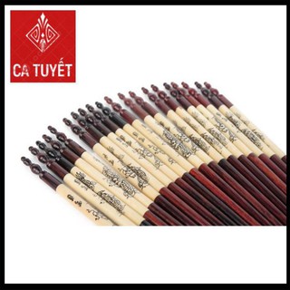 Đũa thờ 10 đôi cắm thẳng gỗ hương