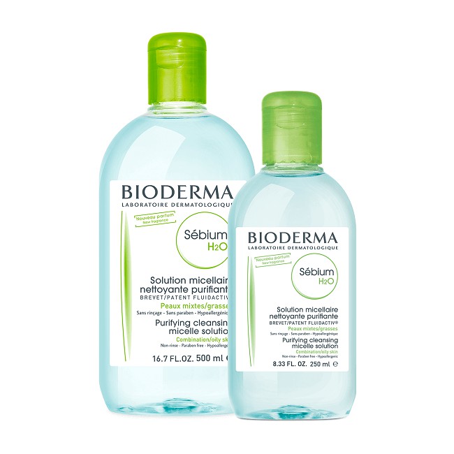 Nước tẩy trang Bioderma sebium xanh Cho Da Dầu Mụn (100ml-250ml-500ml)