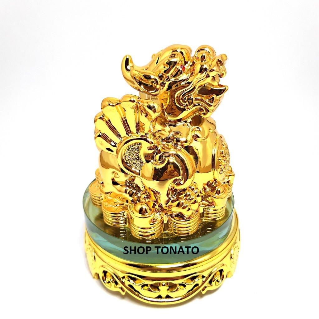 TỲ HƯU ĐẾ THỦY TINH XOAY 0591,0594,0595,0596,0597 CAO 15CM