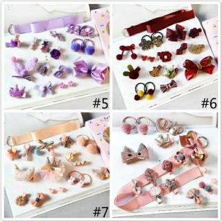Sét 18 cột kẹp tóc đáng yêu cho bé