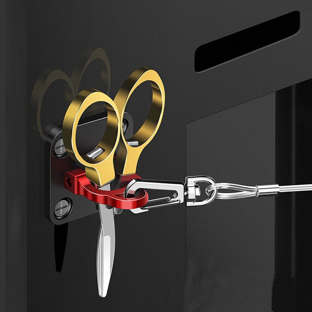 Móc cần câu cá bằng hợp kim nhôm gấp gọn siêu bền nhiều màu sắc tiện dụng