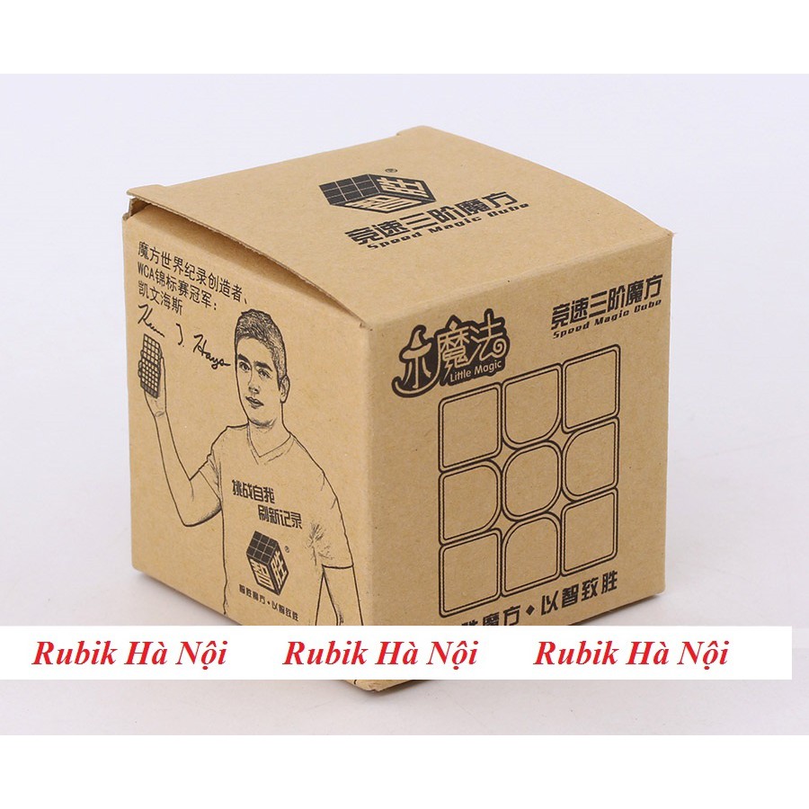 Rubik 3x3. Yuxin Little Magic Đen/Trắng/Stickerless/Có Nam Châm