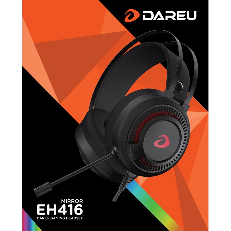 Tai nghe gaming DareU EH416RGB HP H120G Hiệu Ứng Giả Lập 7.1- BH chính hãng 12 tháng