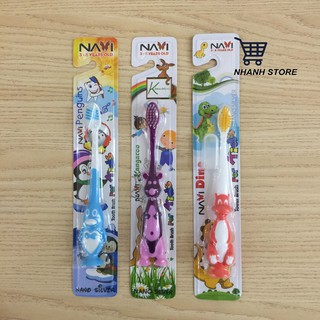 Bàn chải đánh răng cho bé từ 3- 8 tuổi Navi - Hàn Quốc