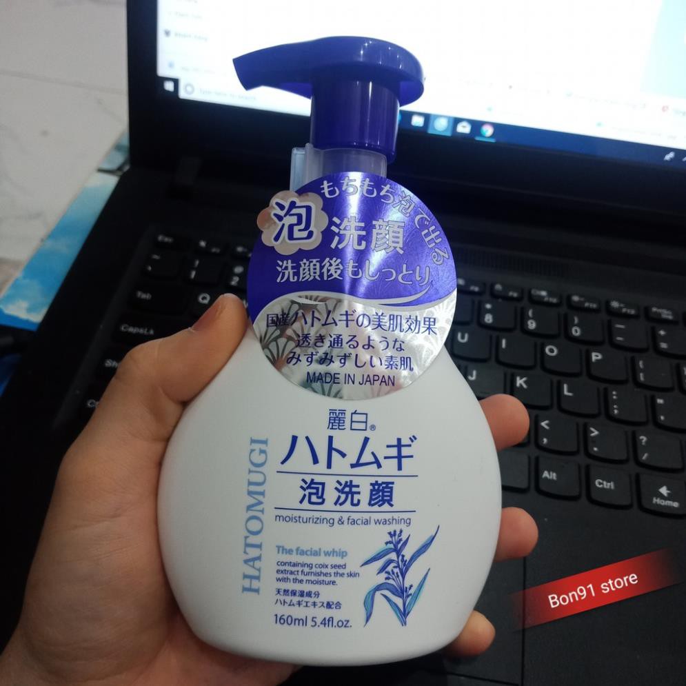Combo Sữa Tắm Ý Dĩ Trắng Da 800ml Và Sữa Rửa Mặt Dưỡng Ẩm Làm Mềm Da 160ml HATOMUGI Facial Whip | BigBuy360 - bigbuy360.vn