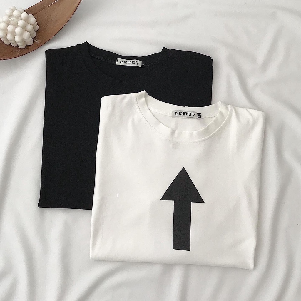 Áo Phông Nữ JEM CLOSET Form Rộng Thiết Kế Basic In Hình Mũi Tên Phong Cách Trẻ Trung Năng Động ARROW 10029