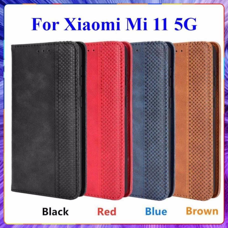 [FreeShip] Bao da dạng ví Xiaomi Mi 11 5G (cam kết xịn) hit nam châm, ngăn đựng thẻ ATM tiền tiện lợi