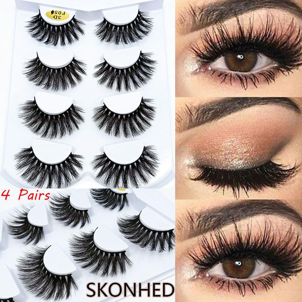 Lông Mi Giả 3D Dài Tự Nhiên Trang Điểm Cho Nữ