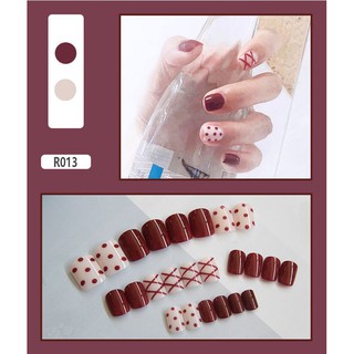 [NailSaigon tặng Dũa + Keo] Bộ 24 móng tay giả hoạ tiết 3D Nghệ thuật