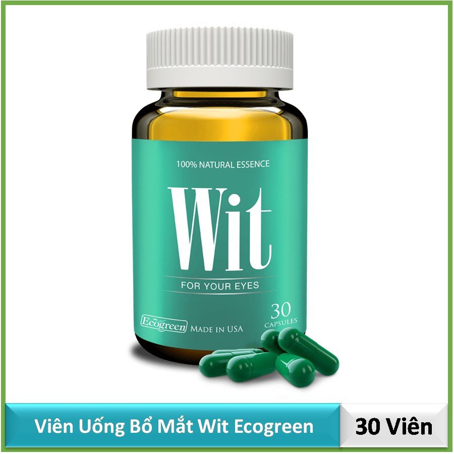 (Chính hãng có tem tích điểm) WIT - THỰC PHẨM BẢO VỆ MẮT, TĂNG CƯỜNG THỊ LỰC