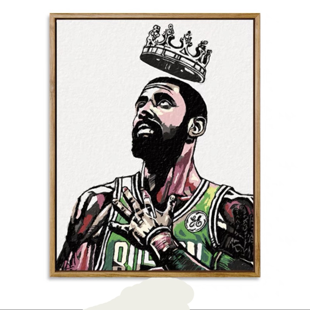 (Giá Xưởng) Tranh canvas treo tường, tranh Kyrie Irving cầu thủ bóng rổ nổi tiếng thế giới 01-07 (không kèm khung)