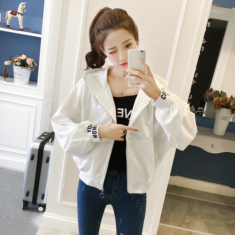 Áo Khoác Bóng Chày Tay Dài Dáng Rộng Phong Cách Hàn Quốc Dành Cho Nữ