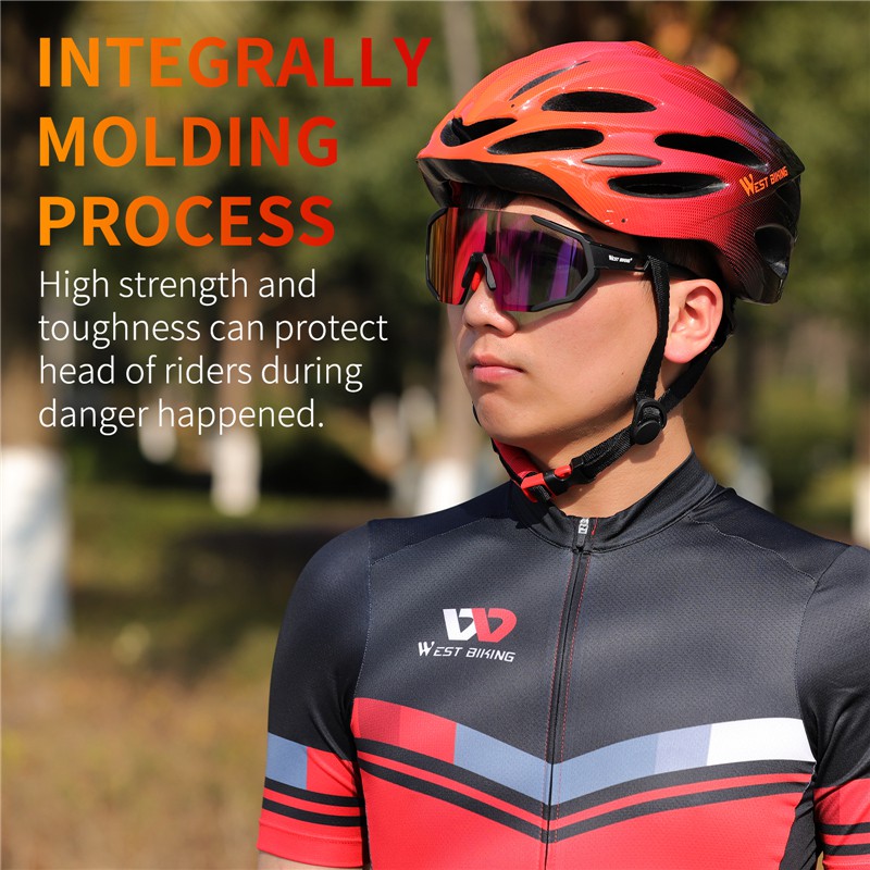 WEST BIKING Ultralight Bicycle Helmet Adjustable MTB Road Cycling Sport