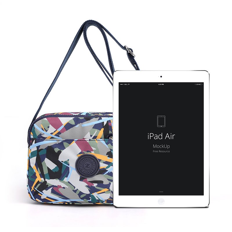 Túi Xách Vải Nhiều Ngăn Cỡ Lớn In Họa Tiết Xinh Xắn Cho Nữ