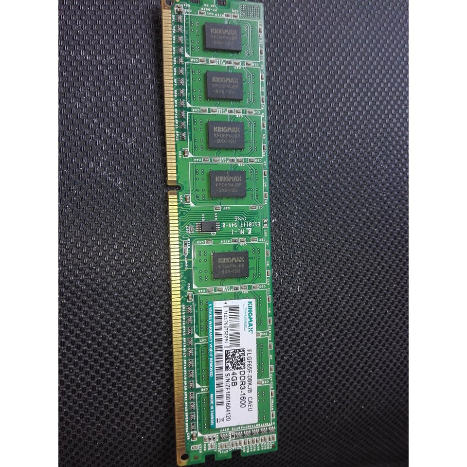 Ram kingmax ddr3 4g/1600 dùng cho máy tính để bàn