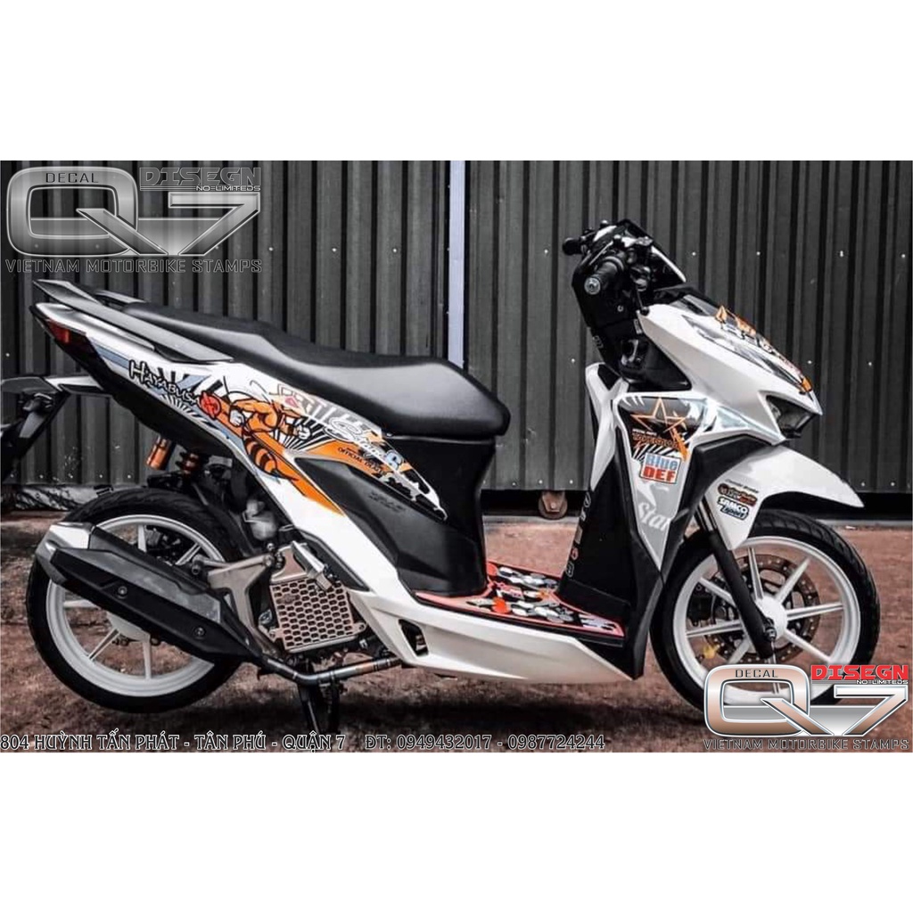 Tem rời vario - trắng - decalq7