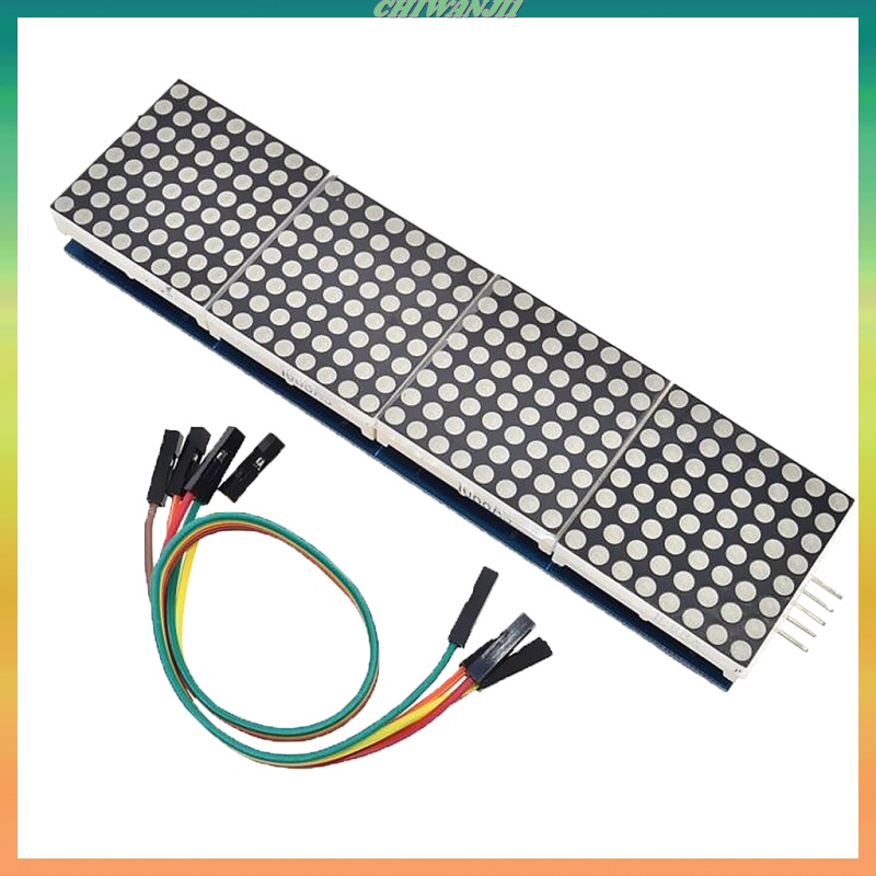 Mô Đun Hiển Thị Điều Khiển Ma Trận 4 Trong 1 Max7219 Led 8x8 Dot Matrix
