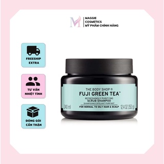 Tẩy tế bào chết cho da đầu giúp ngăn gàu The Body Shop Fuji Green Tea Cleansing Hair Scrub