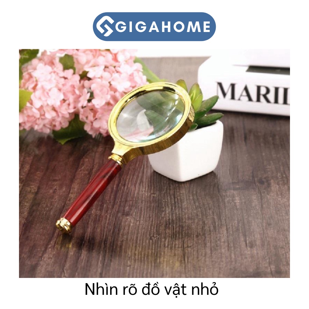 Kính Lúp Phóng Đại Đường Kính 8cm GIGAHOME Phóng To Gấp 10 Lần 2639