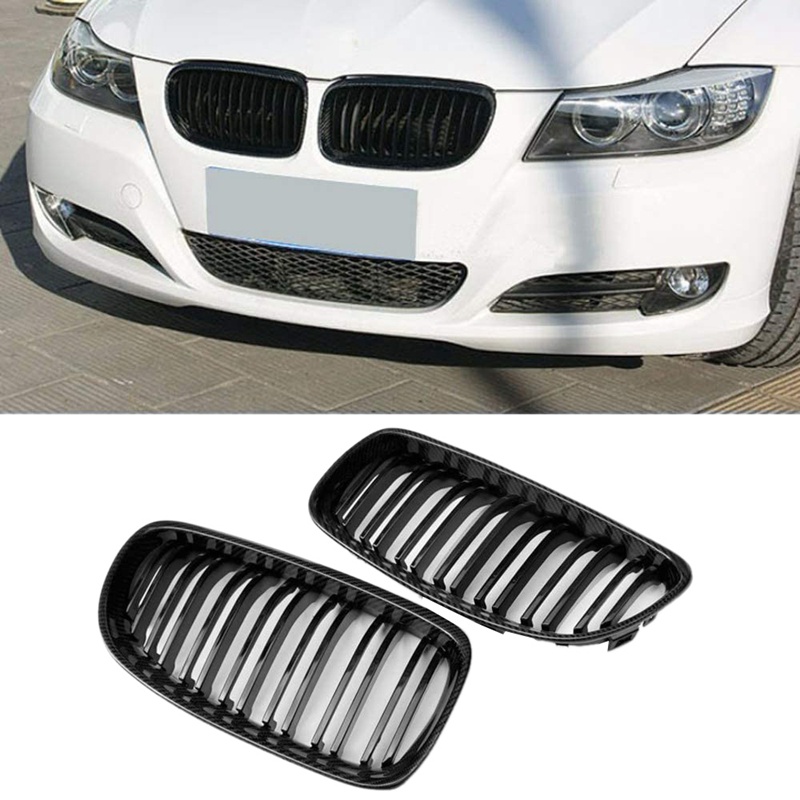 Lưới TảN NhiệT SợI Carbon MàU Đen GắN Mui Xe Cho BMW E90 E91 LCI 3 Series 2009-2011