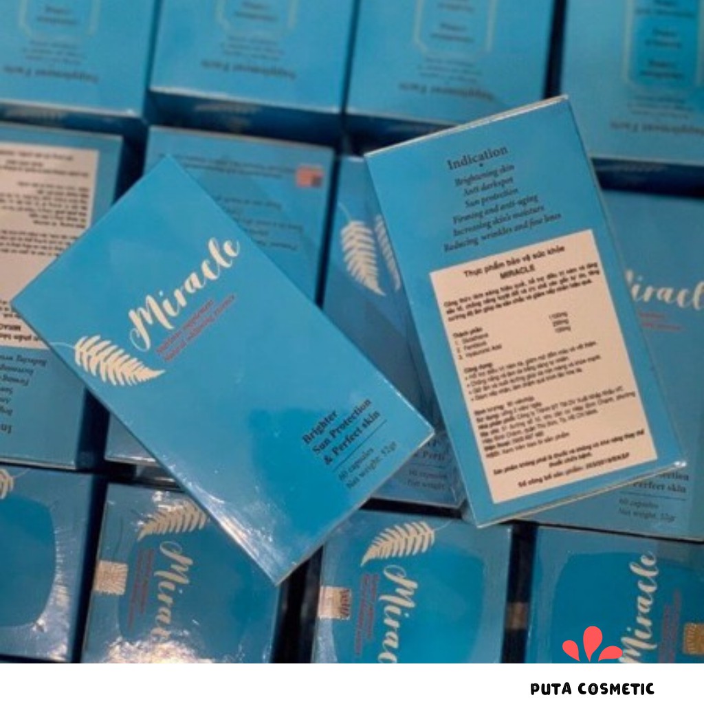 Viên uống Miracle ❤️ Viên uống chống nắng, sáng da hỗ trợ điều trị nám 60 viên | BigBuy360 - bigbuy360.vn