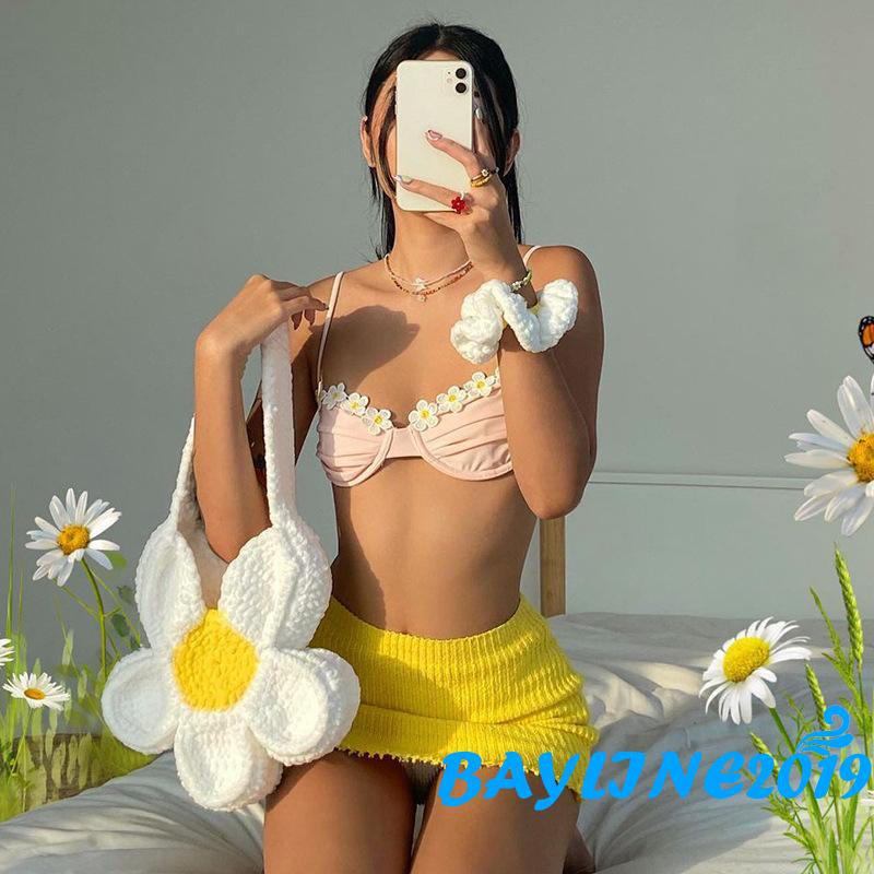 Áo bikini họa tiết hoa quyến rũ dành cho nữ