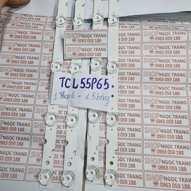 Thanh Led Cho Tivi TCL 55 P6 inch- Giá 2 Thanh Dài 15 Bóng