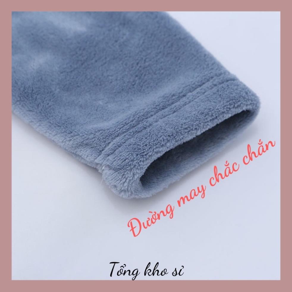 [ HÀNG LOẠI 1 ]  Bộ nỉ bông nữ mềm mướt,bộ lông cừu nữ dstudio