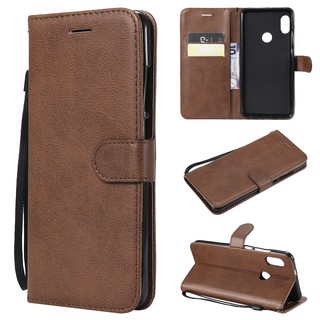 Casing Xiaomi Redmi Note 5 Pro/Note 6 Pro/Note 7/Note 7 Pro solid color leather cover phone case
