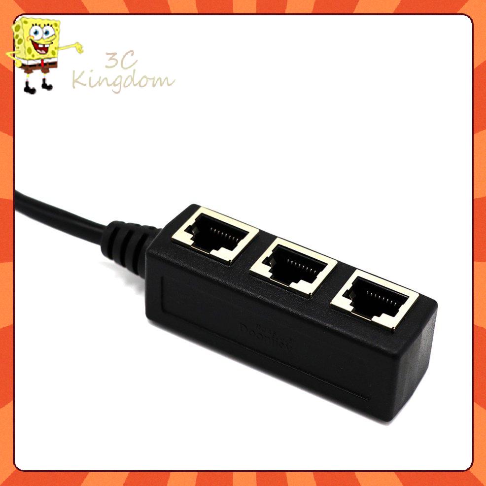 Cáp Chia Cổng Mạng Lan Rj45 1 Male Sang 2 / 3 Female | BigBuy360 - bigbuy360.vn